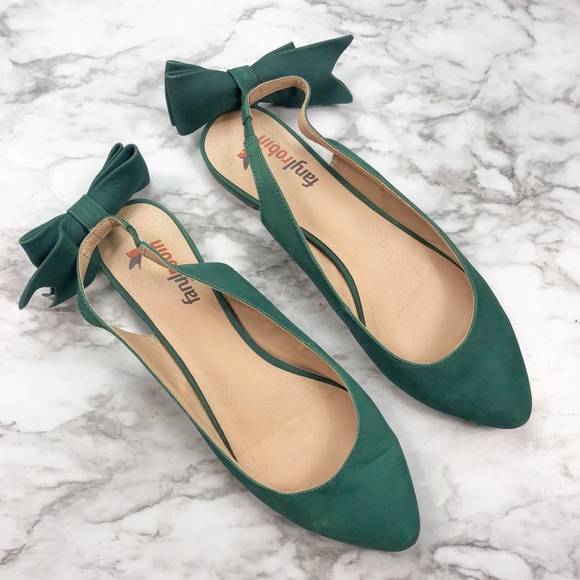 Anthropologie Shoes - Anthropologie | FarylRobin Bow Slingback Flats